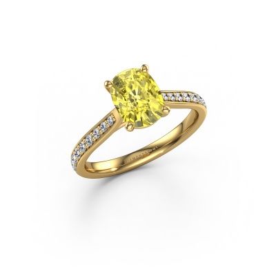 Engagement ring Mignon CSH 2 585 gold yellow lab grown diamond 8x6 mm