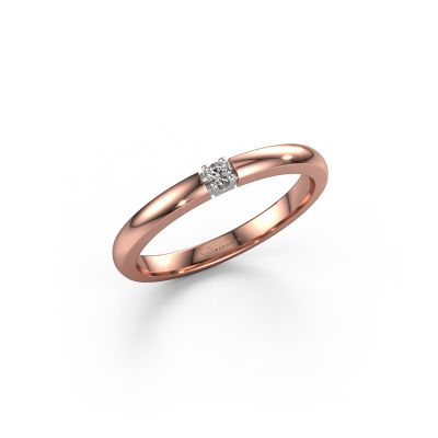 Ring Rianne 1 585 rose gold diamond 0.03 crt
