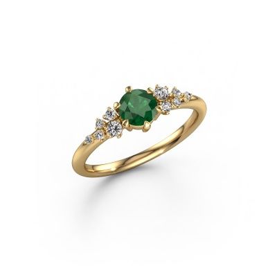 Engagement ring Royce RND 585 gold emerald 5 mm