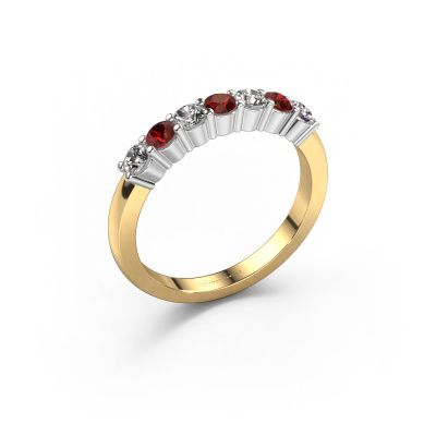 Ring Yasmin 7 585 gold garnet 2.7 mm