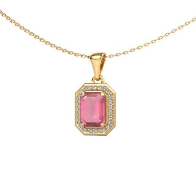 Pendant Dodie 585 gold tourmaline pink 8x6 mm