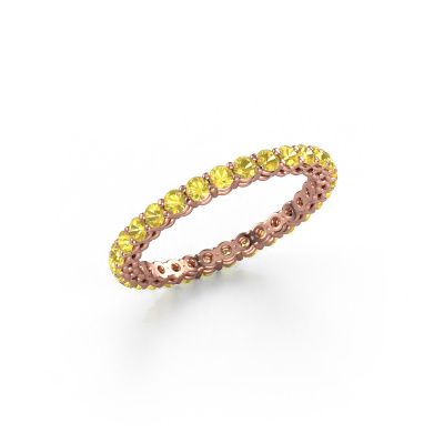 Stackable ring Michelle full 2.0 585 rose gold yellow sapphire 2 mm