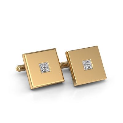 Manschettenknöpfe Givanti 585 Gold Lab-grown Diamant 0.80 crt