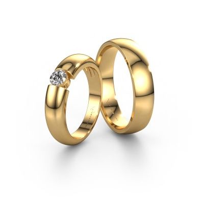 Eheringe set WHE339LM24AP ±5x1.7 mm 14 Karat Gold