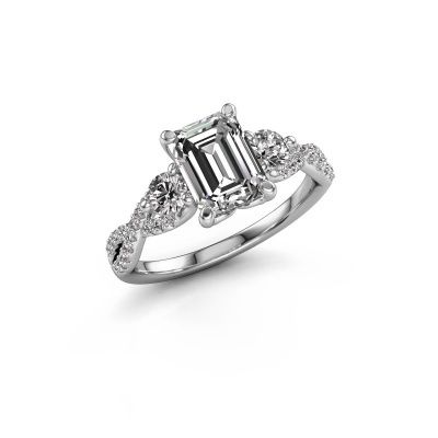 Engagement ring Marilou EME 585 white gold lab-grown diamond 2.27 crt