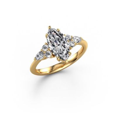Bague de fiançailles Melani MRQ 585 or jaune diamant 2.04 crt