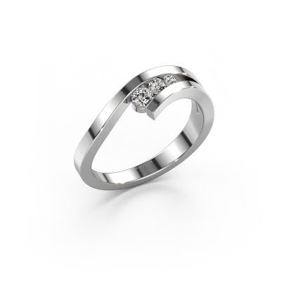 Ring Evalyn 2 585 Weißgold Lab-grown Diamant 0.16 crt