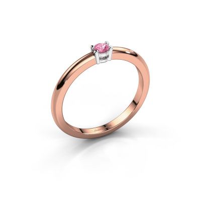 Ring Michelle 1 585 Roségold Pink Saphir 2.7 mm