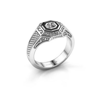 Heren ring Dion 585 witgoud diamant 0.25 crt
