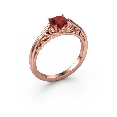 Verlobungsring Shannon cus 585 Roségold Rubin 5 mm