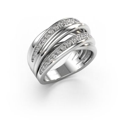 Ring Marylouise 2 585 Weißgold Zirkonia 1.2 mm