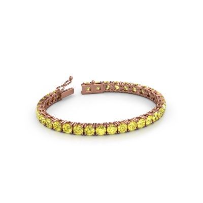 Bracelet tennis Shirley 5.0 lab diamond 585 or rose 5 mm