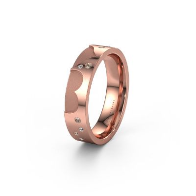 Ehering WH2114L25A 585 Roségold Braun Diamant ±5x1.7 mm