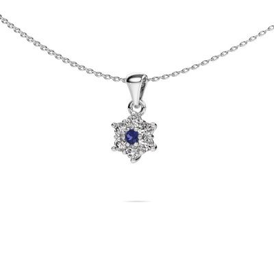 Pendant Chantal 950 platinum sapphire 2.4 mm