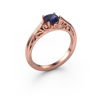 Verlobungsring Shannon cus 585 Roségold Saphir 5 mm