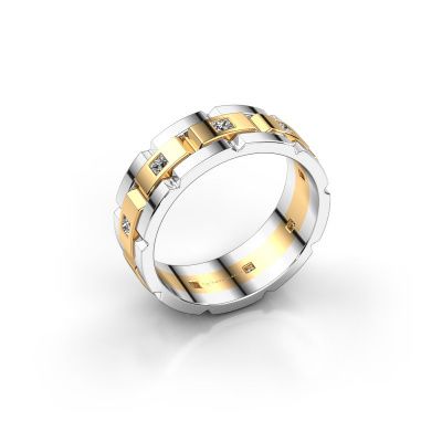 Heren ring Ricardo 2 585 goud diamant 0.45 crt