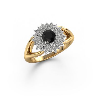 Ring Chasidy 1 585 Gold Schwarz Diamant 0.775 crt