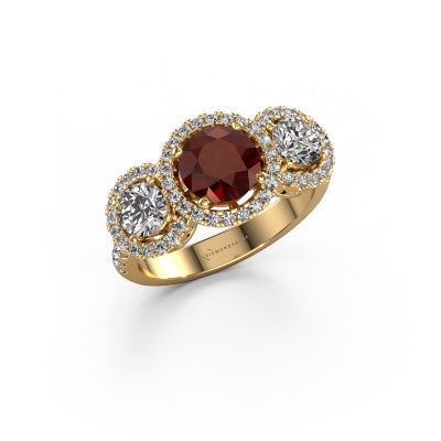 Ring Lacie 585 gold garnet 6.5 mm