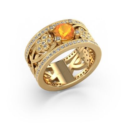 Ring Severine 585 Gold Citrin 6 mm