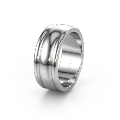 Vriendschapsring WHM0140M 950 platina ±8x2 mm