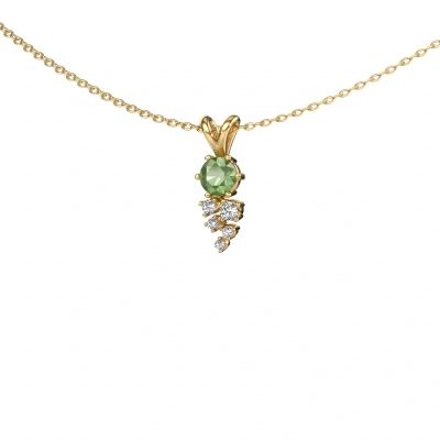 Pendant Royce 585 gold tourmaline green 4 mm