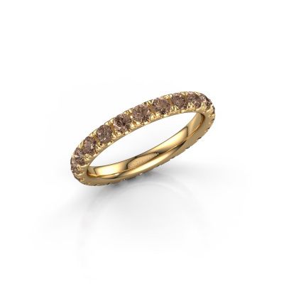 Ring Jackie 2.5 585 goud bruine diamant 1.38 crt