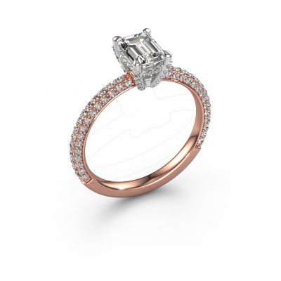 Engagement ring Saskia EME 2 585 rose gold lab grown diamond 1.478 crt