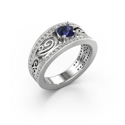 Engagement ring Julliana 585 white gold sapphire 5 mm