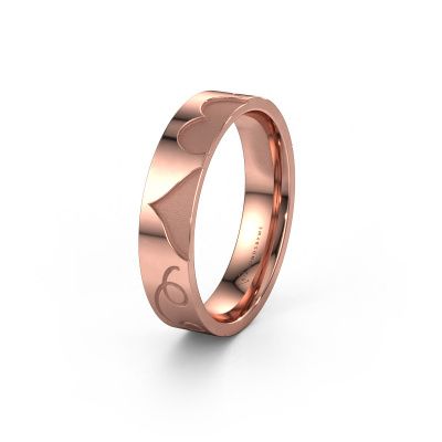 Wedding ring WH2114M25A 585 rose gold ±0.20x0.07 in