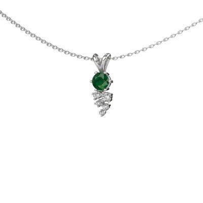 Pendant Royce 950 platinum emerald 4 mm