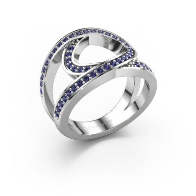 Ring Louise 950 Platin Saphir 1.2 mm
