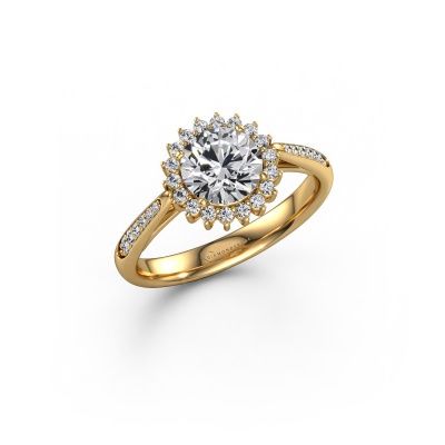 Engagement ring Tilly RND 2 585 gold lab grown diamond 1.00 crt