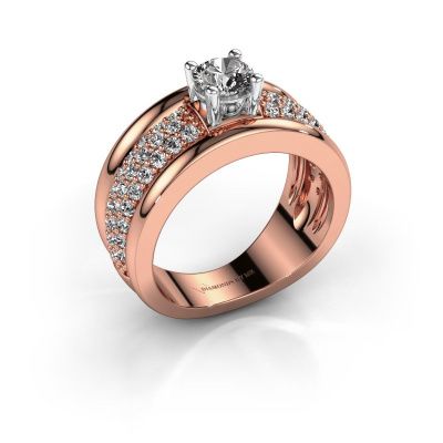 Ring Alicia 585 rosé goud diamant 1.31 crt