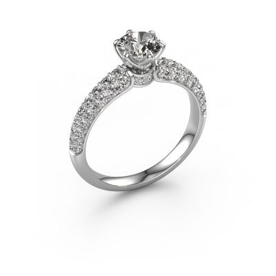 Engagement ring Meryl 585 white gold diamond 2.00 crt