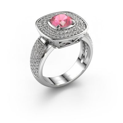 Ring Eliana 585 white gold tourmaline pink 6 mm