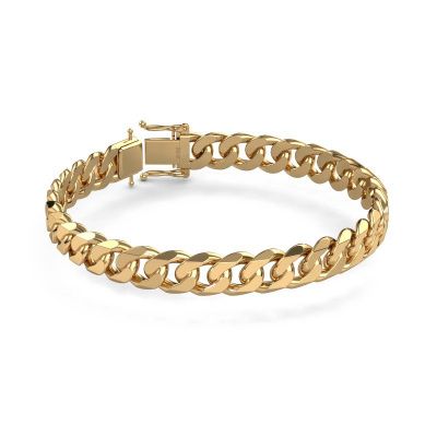 Cuban cuban link bracelet ±10 mm 585 gold
