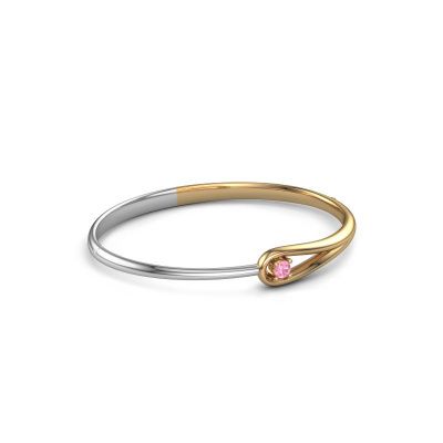 Bangle Zara 585 gold pink sapphire 4 mm