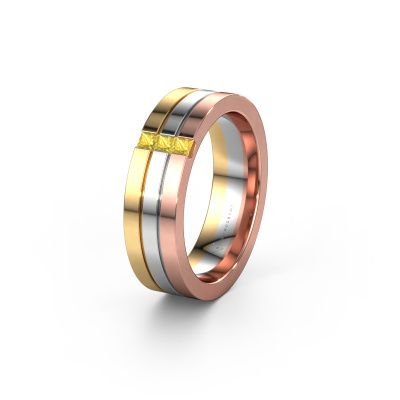 Alliance WH0428L16BP 585 or rose saphir jaune ±6x2 mm