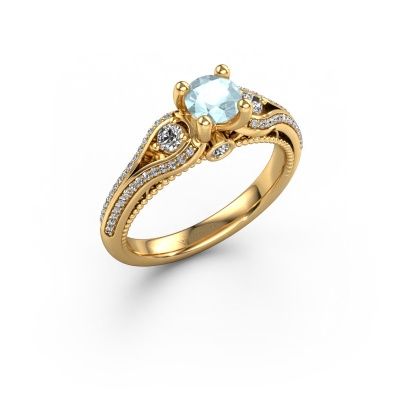Engagement ring Nikita 585 gold aquamarine 5 mm