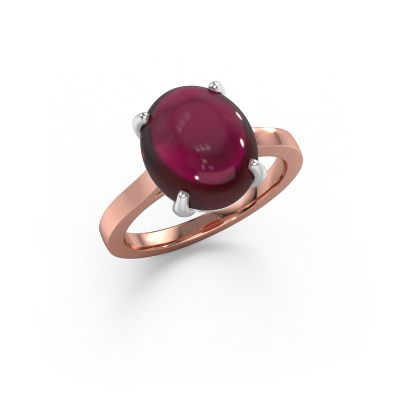 Ring Mallie 1 585 Roségold Granat 7x5 mm