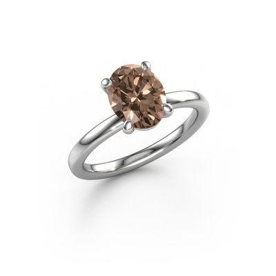 Verlobungsring Simone OVL 1 585 Weißgold Braun Diamant 1.80 crt