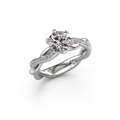 Engagement ring Page 950 platinum diamond 1.00 crt