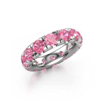 Vorsteckring Jackie 4.7 950 Platin Pink Saphir 4.7 mm