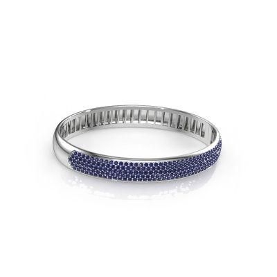 Bangle Emely 9mm 585 white gold sapphire 1.4 mm