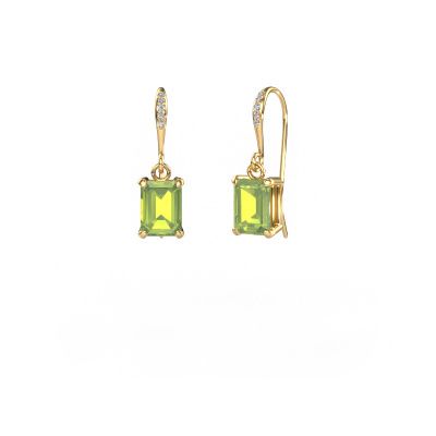 Drop earrings Laurie EME 2 585 gold peridot 7x5 mm