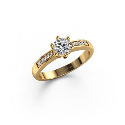 Engagement ring Luna 2 585 gold lab grown diamond 0.50 crt