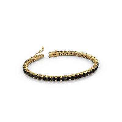 Tennis bracelet Shirley 3.4 585 black diamond gold 8.10 crt