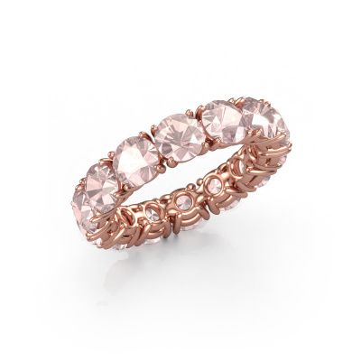Ring Vivienne 5.0 585 rose gold morganite champagne 5 mm