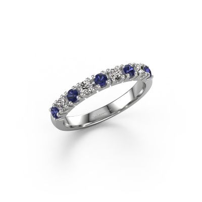Ring Rianne 9 585 white gold sapphire 2.4 mm