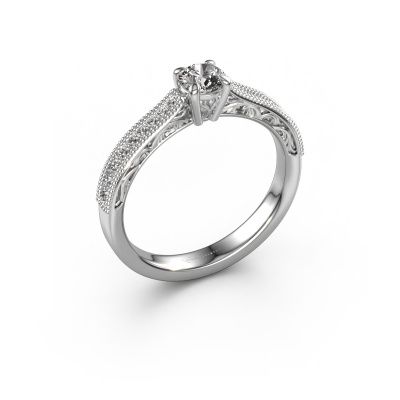 Verlobungsring Shonta RND 950 Platin Diamant 0.434 crt